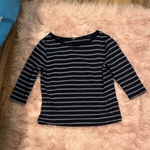 Mossimo Supply Co. Black and White Striped Top